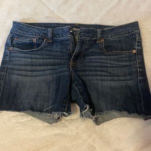 American Eagle jean stretch shorts dark wash
